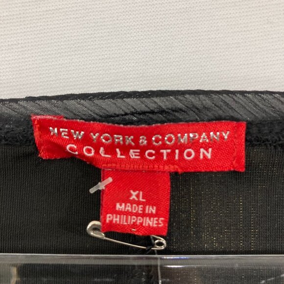 NWT New York & Company size XL Velvet Belted Feminine Elegant Dress Evening - Picture 2 of 11